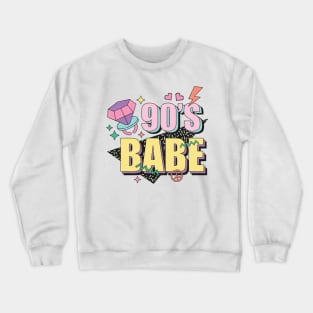 90s Babe Retro Vintage Aesthetic Crewneck Sweatshirt